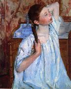 Mary Cassatt Girl Arranging her Hair oil painting artist